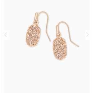 Kendra Scott Lee Rose Gold Drop EarringsSand Drusy